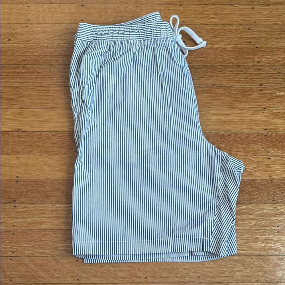 Banana Republic Blue and White Deck Shorts
